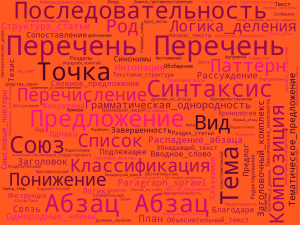 Облако слов на тему логика и последовательность